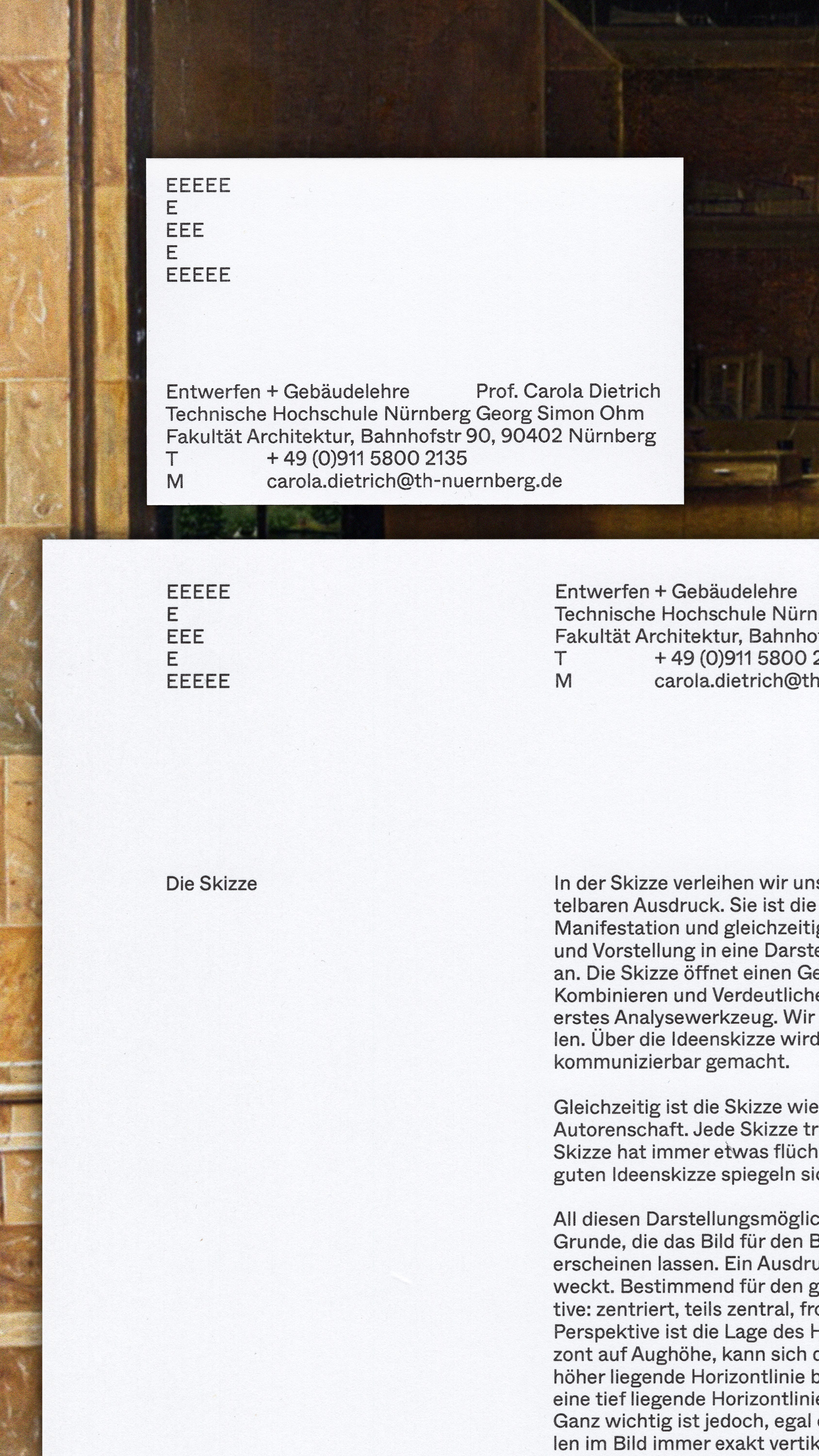 TH Nürnberg, Entwerfen und Gebäudelehre, Visuelle Identität