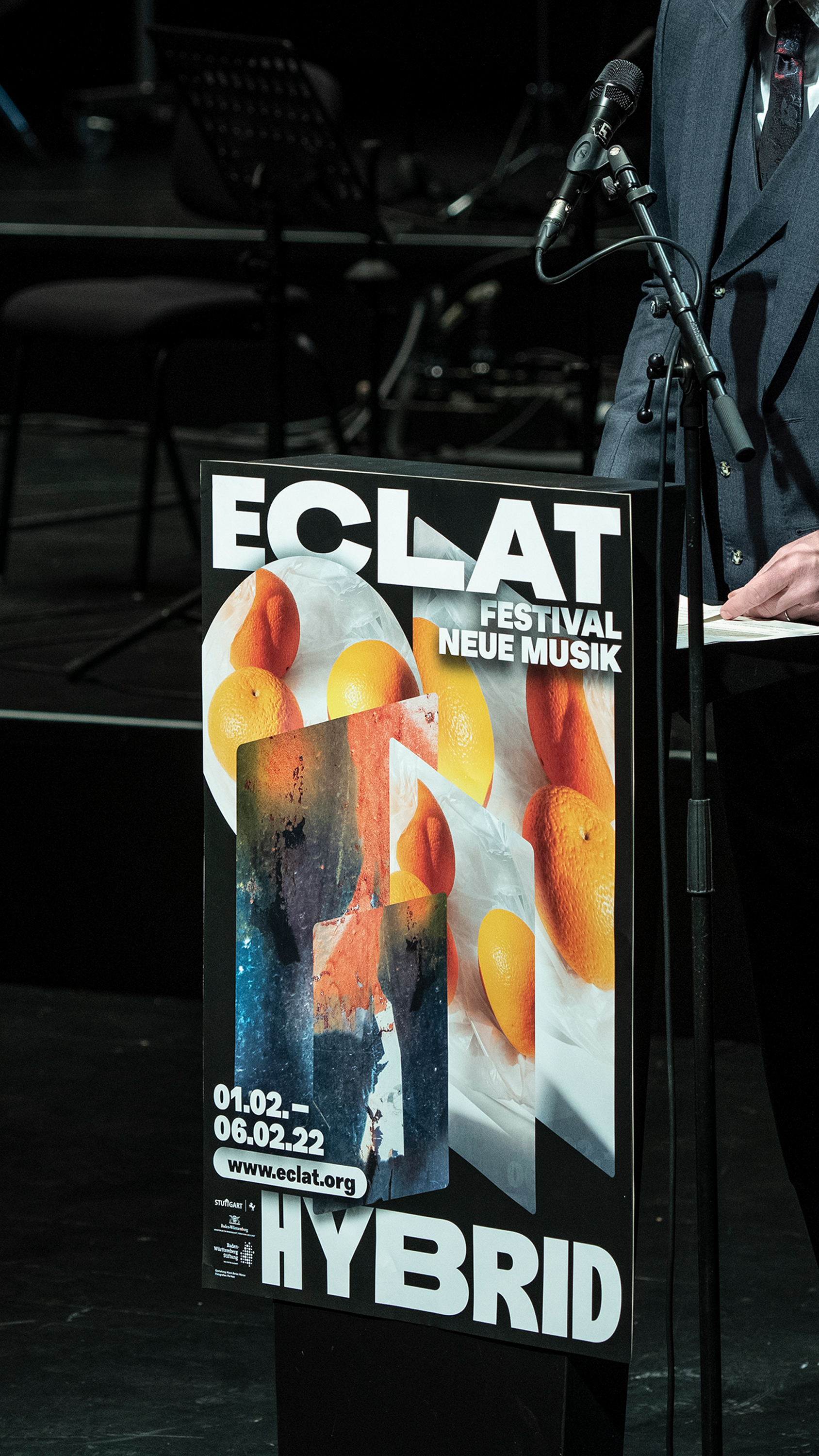 Musik der Jahrhunderte, ECLAT Festival 2022, Plakat