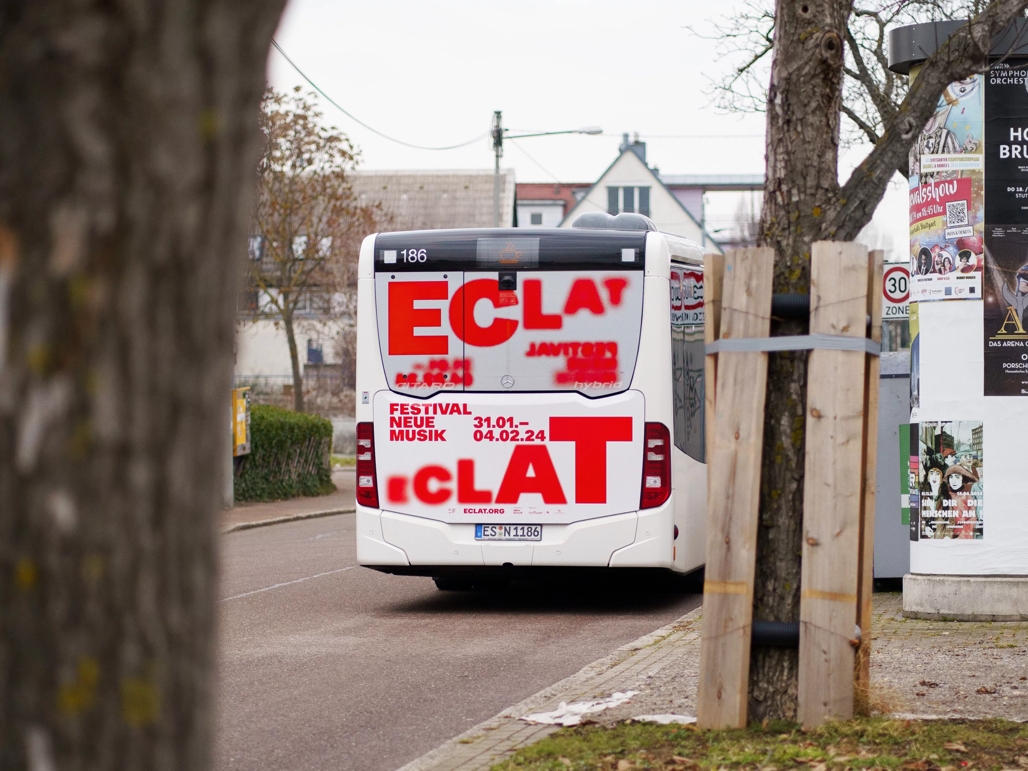 Vehicle graphic for the ECLAT Festival 2024